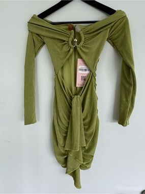 oh polly green wrap dress Modest Muslim Girl's Practical One Piece Prayer Dress